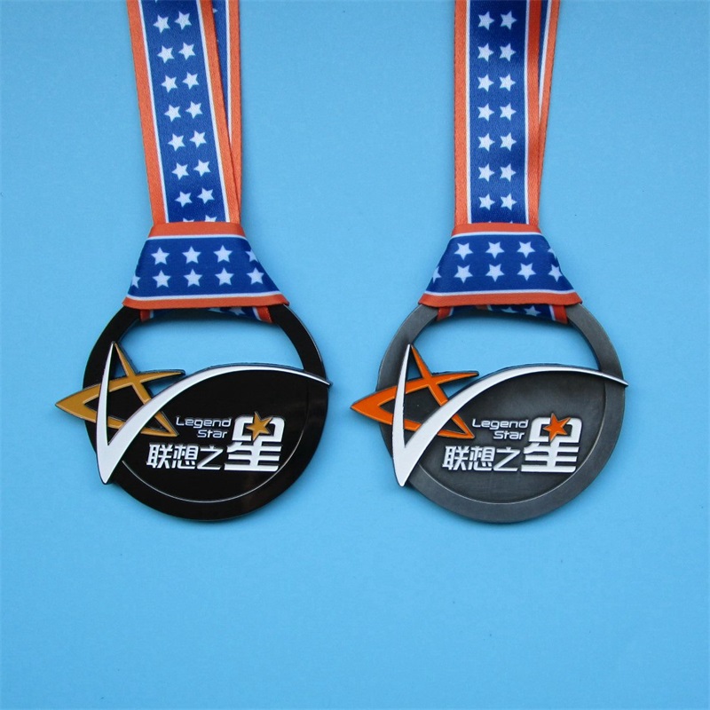 Finisher Medal Soft Emailed Hollow Metal Medal