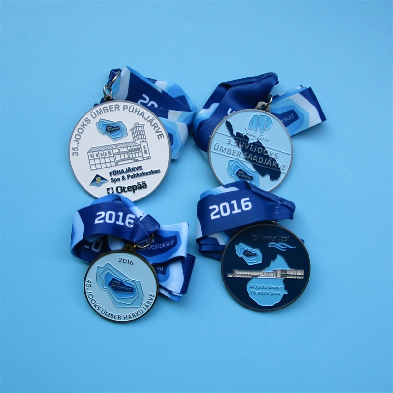 Combined Challenge Medal Custom Soccer Football Volleybal Running Metal Sports Medal