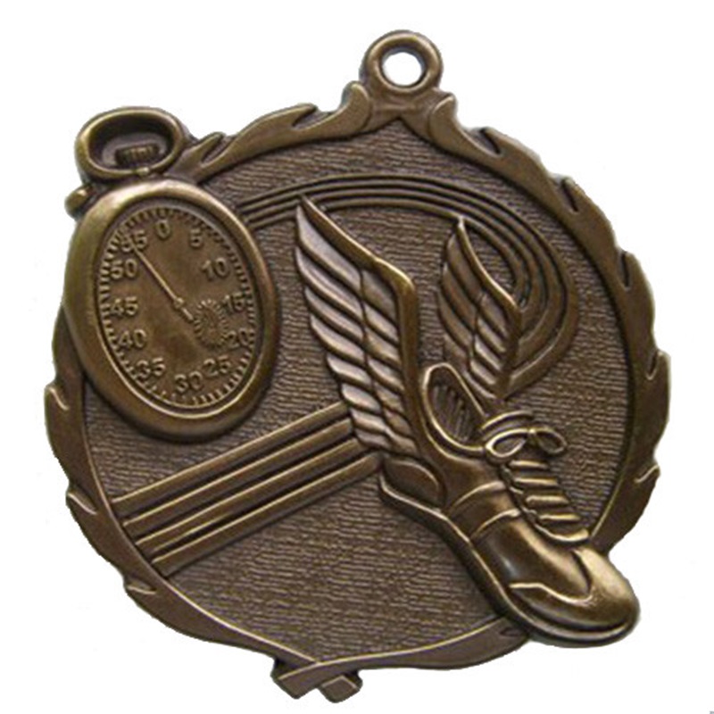 Antieke verzilverde medaille 3D -worstelmedailles aangepaste medaillonhanger