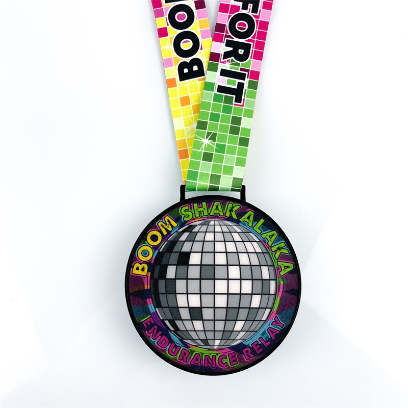 LED GLOWENDE NACHT RUN Medals Ball Design Fun Run Medal