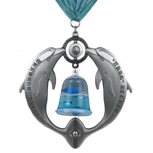 Aangepaste medaillon ketting 4d email aangepaste medaille voor souvenir