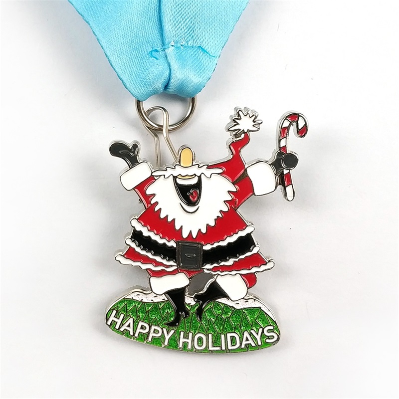 Santa Running Medals Custom Medals Cadeau voor Kerstmis