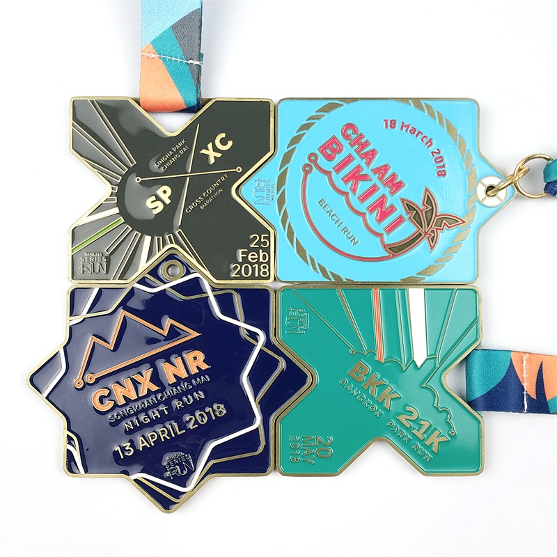 Award Medals Custom Trophy Award Metal Blue Email Religieuze medaille