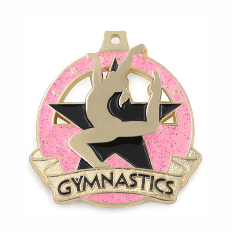 Aangepaste medailles email gymnastiek medaille