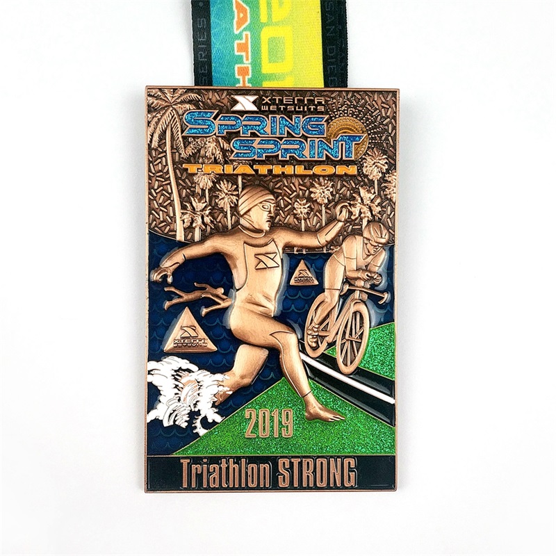 China Sport Running Military Marathon Medals Medal 3D Triathlon Medal
