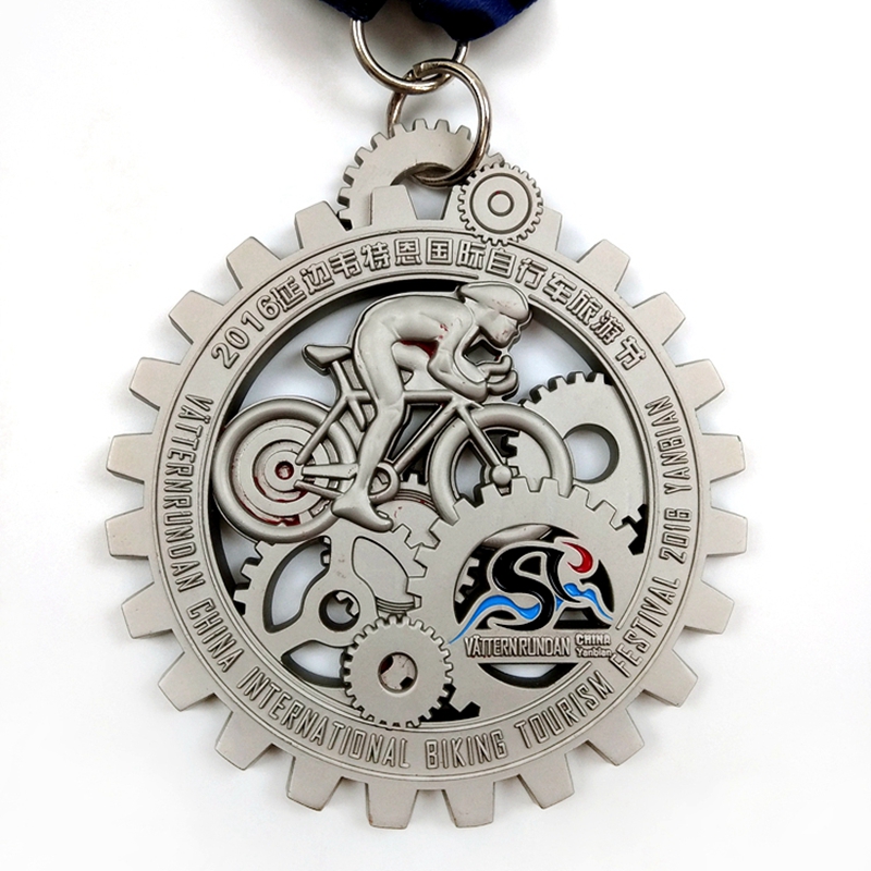 Gagnieuwe aangepaste metaal 3D Cycle Series Race Bike Medals