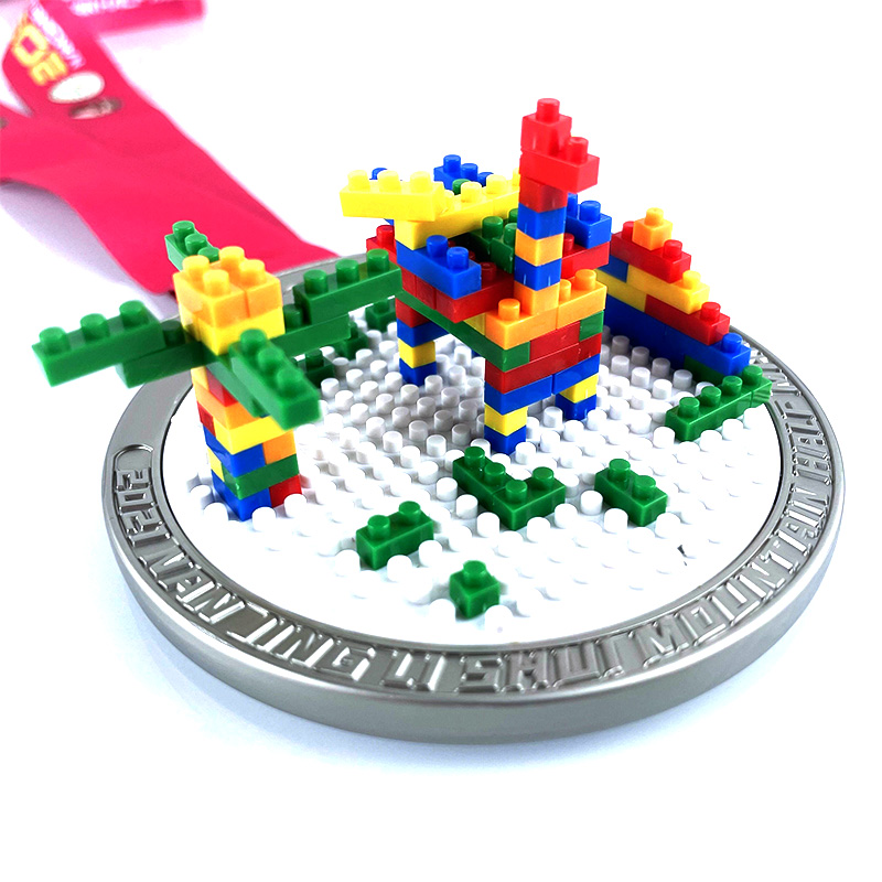 Aangepaste metalen medaillekan LEGO aangepaste medailletalen medaillon