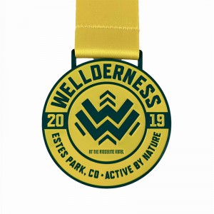 Zinklegering Die gietmedaille 18k goud vergulde medaillon medaille UV -print